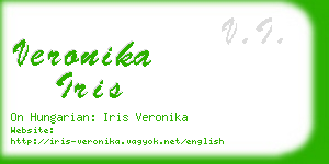 veronika iris business card